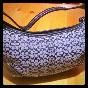 Black and Grey Coach Purse